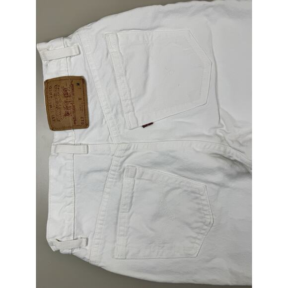 Vintage ‘94 Levi's 512 Jeans Womens 7 White Slim Fit Tapered Leg 90s Made in USA - Picture 12 of 16